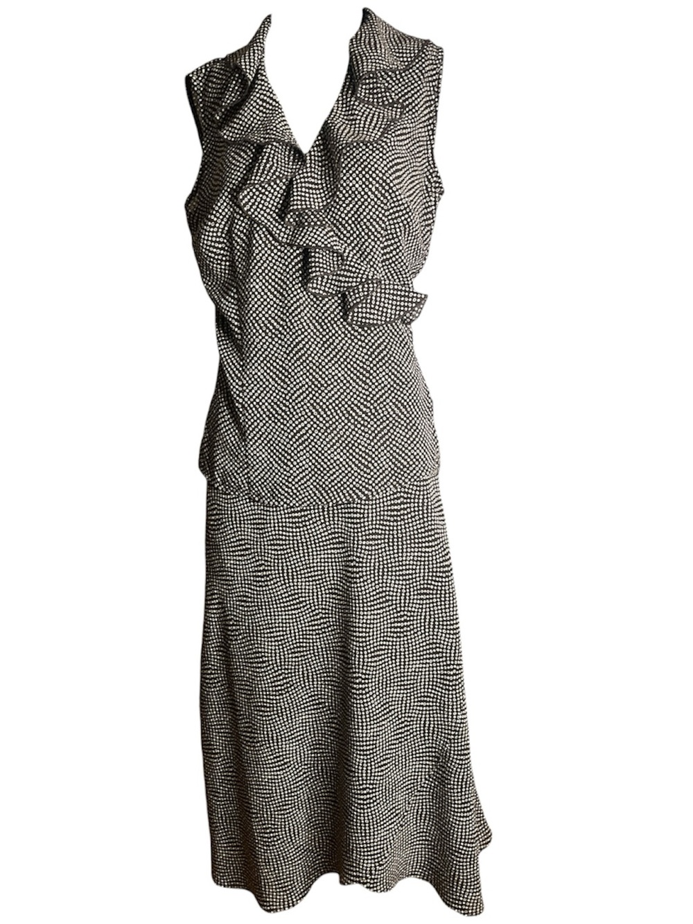 espresso brown two piece dress
